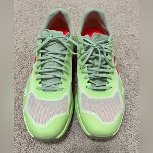 Adidas Olive and Red Sneakers